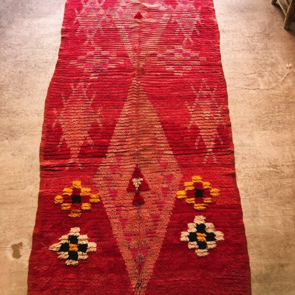 Vintage 1980s Berber Runner - 8.5 ft x 3.6 ft - Picture 4 of 6